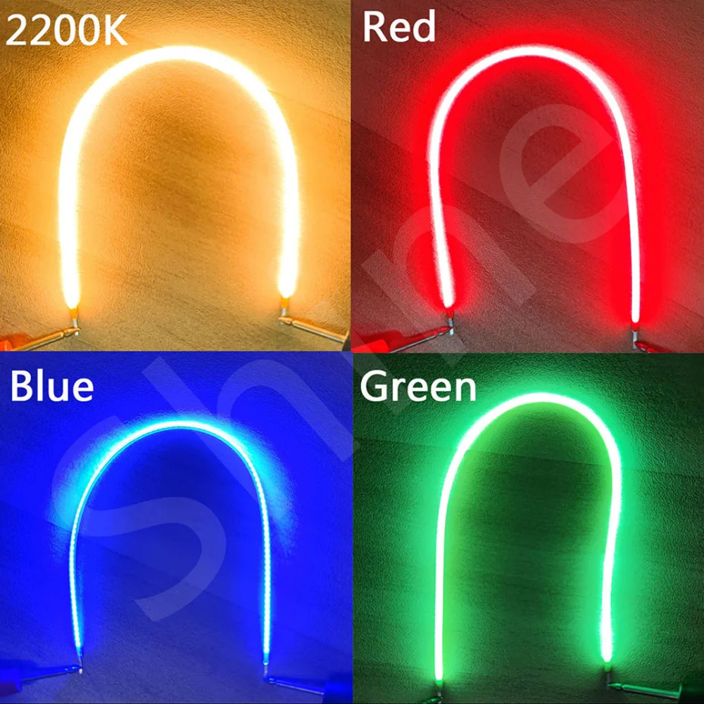 10pcs LED COB Flexible Filament 3V 38mm 60mm 80mm 130mm 260mm 300mm Edison Bulb
