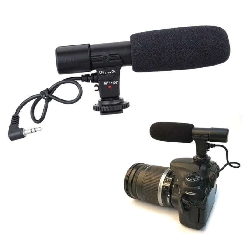 3.5mm Microphone External Stereo For Camcorders
