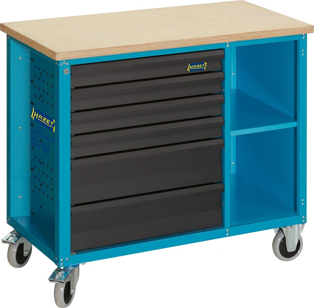 Hazet distributor workbench drawers flat: 4x80x527x348mm high: 2x165x