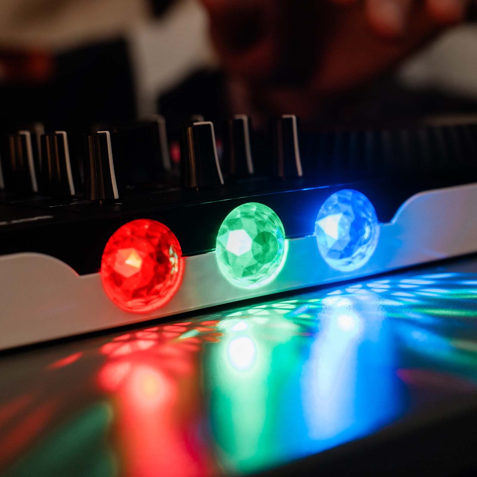 Numark Party Mix III 2 Channel Deck DJ Controller w Built-In Light Show & Case