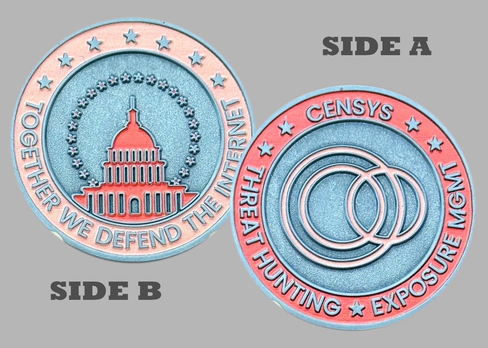 Censys Threat Hunting Exposure Mgmt Defend the Internet Challenge Coin  1#26