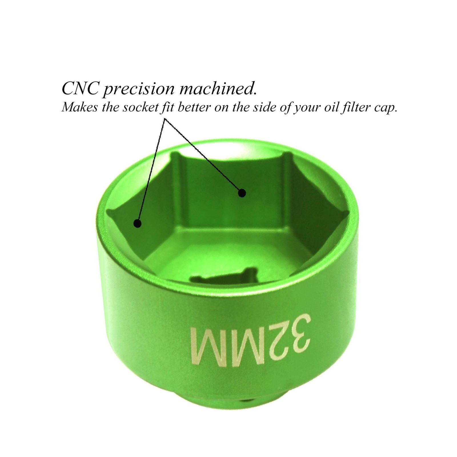 32mm Oil Filter Socket Wrench, for Ecotec TDI GM VW Polaris Chevrolet BMW Min...
