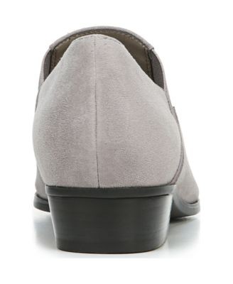 NATURALIZER Womens Gray Stretch Non-Slip Boulder Stacked Heel Slip On Shootie 10