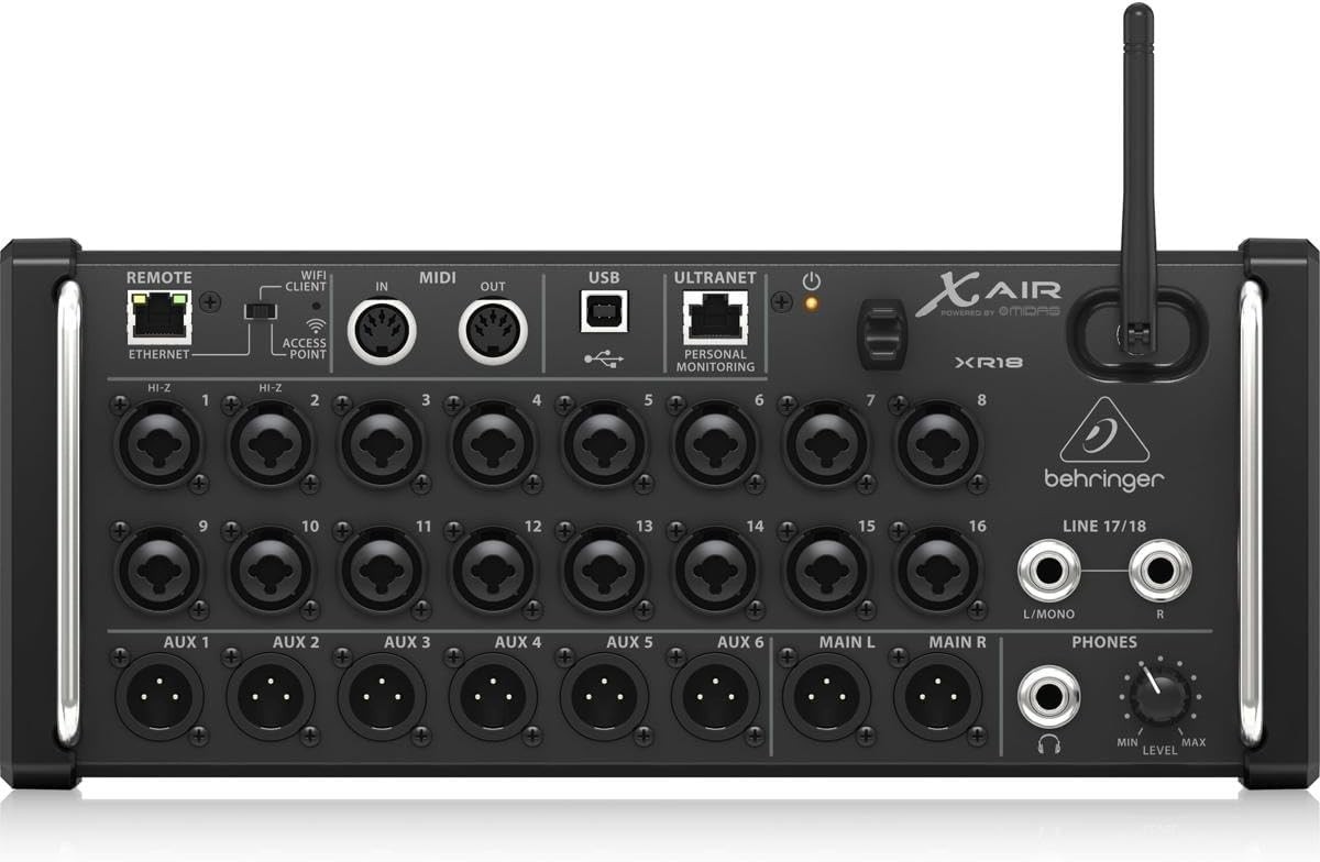 Behringer X AIR XR18 18-Channel, 12-Bus Digital Mixer for iPad/Android Tablets