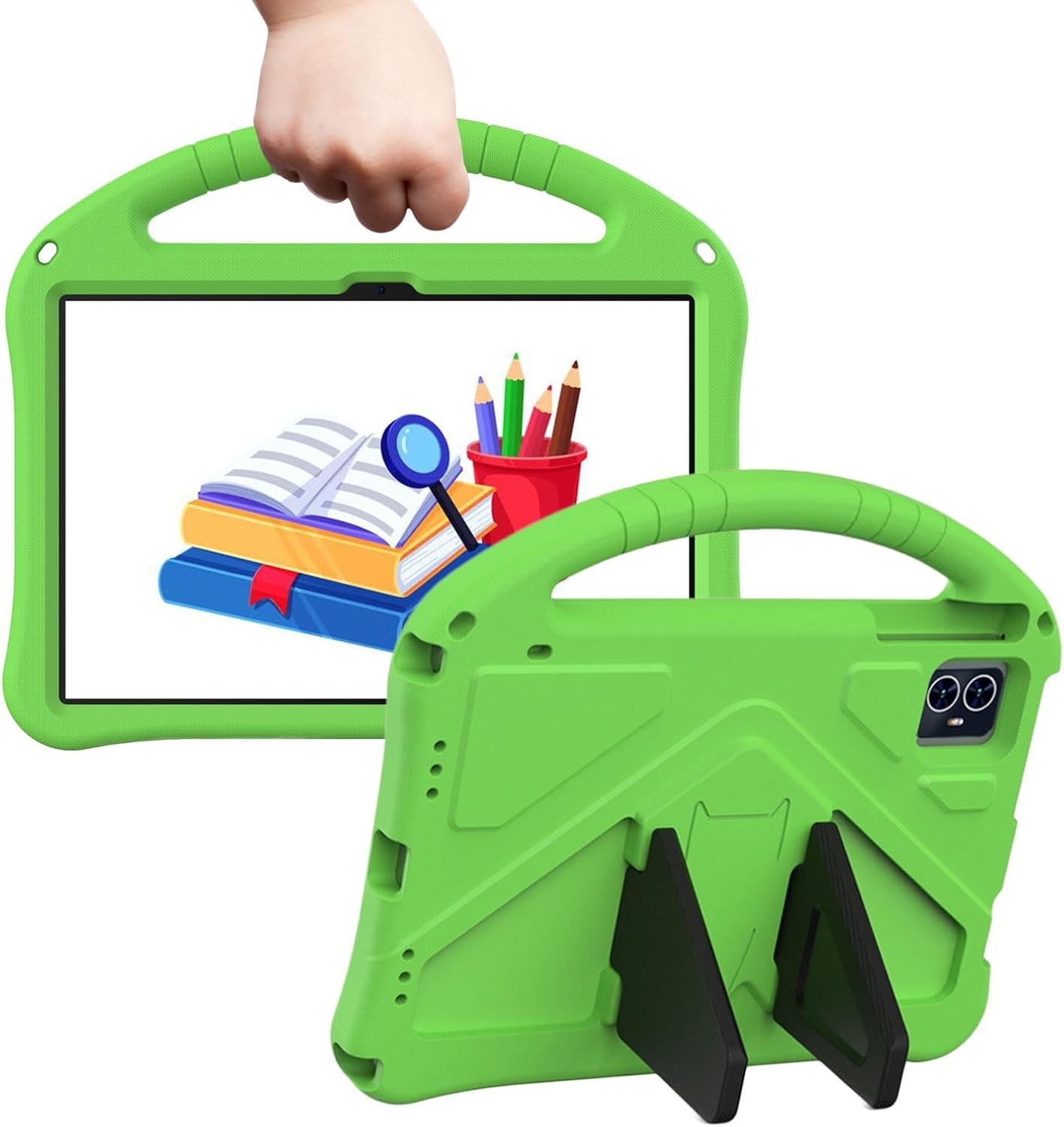 For T-Mobile REVVL Tab 2 5G 10.1" Foam Shockproof Case Kickstand Kid Friendly
