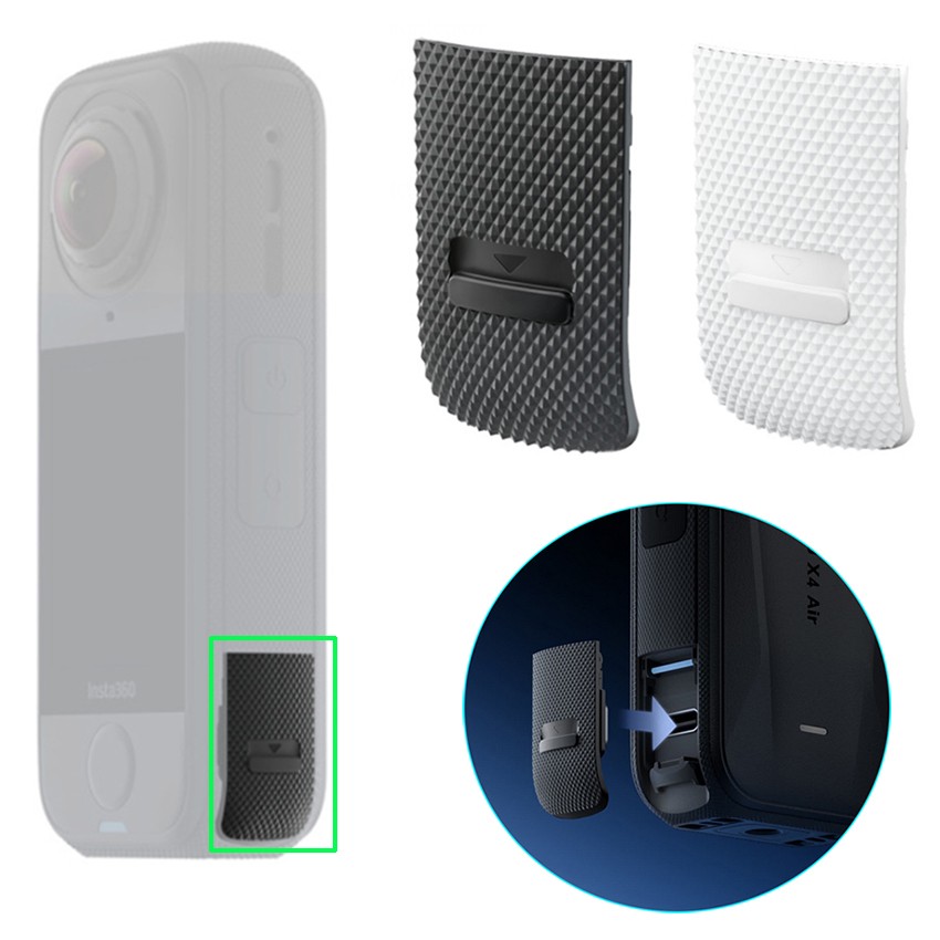 For Insta360 X4 Air Camera Charging Port USB Side Cover Dust Protective Cover