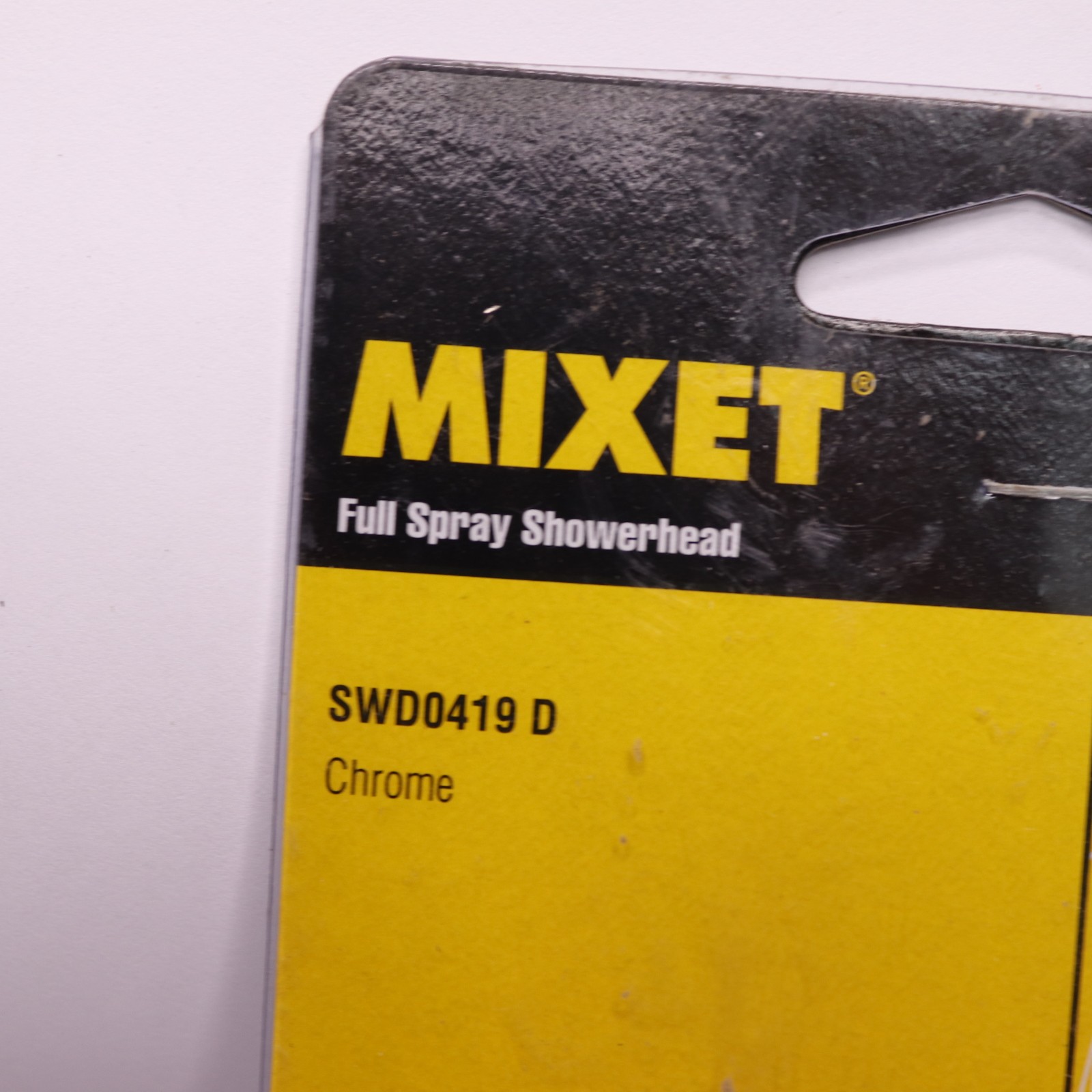 Mixet Full Spray Shower Head Chrome Brass Black SWD0470D