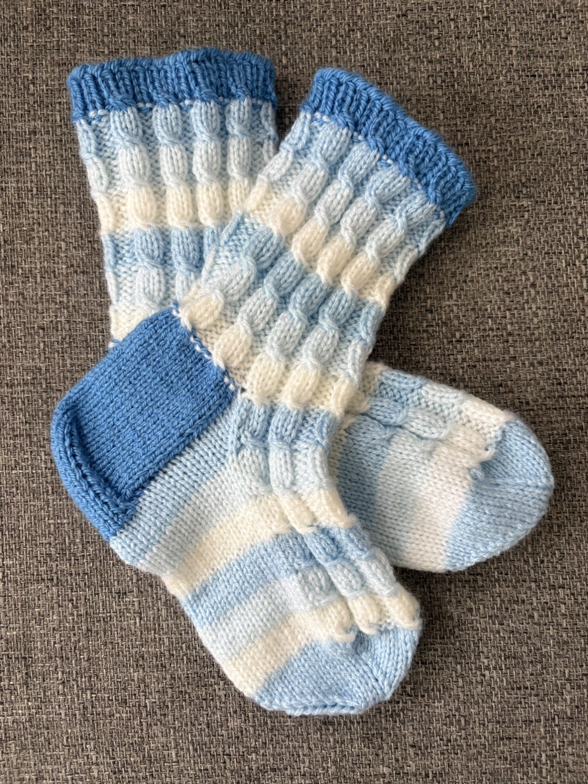 Hand Knitted Socks SIZE UK 3