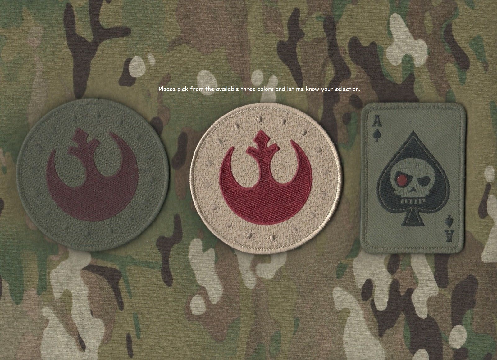 AFSOC AC-130 GUNSHIP STAR WARS REBEL Pilot vêlkrö INSIGNIA (your pick of ONE)