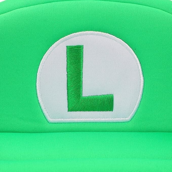Super Mario Bros Luigi Green Cosplay Costume Hat Cap