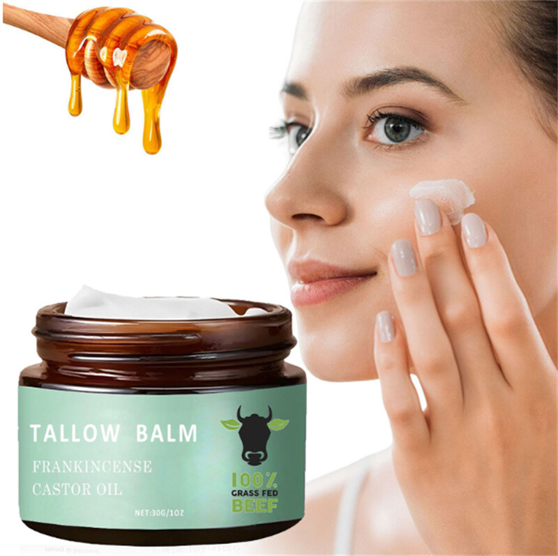 Tallow Balm Moisturizing Cream Frankincense Castor Oil 30g
