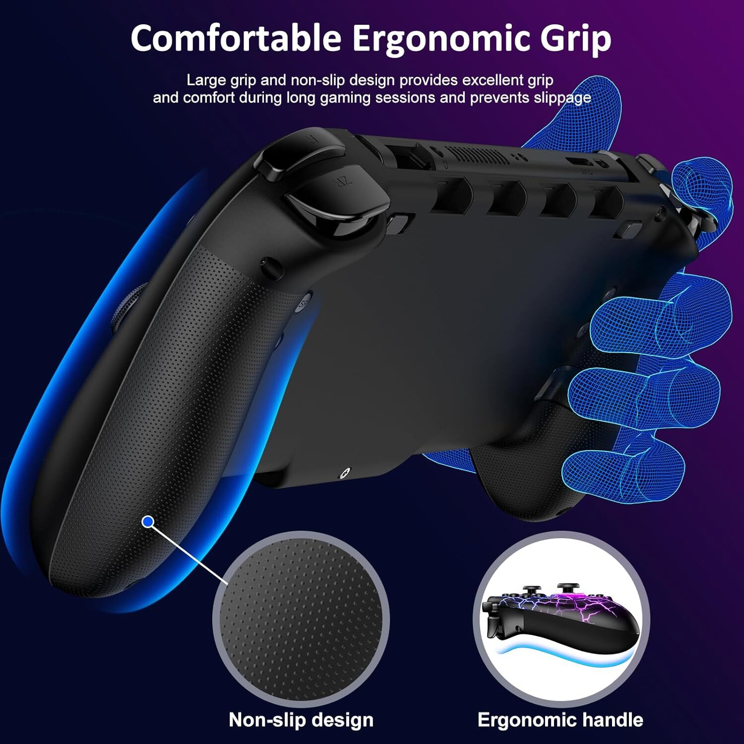 Wireless Switch Controller for Nintendo Switch/OLED,Hall Effect One-Piece Joypad