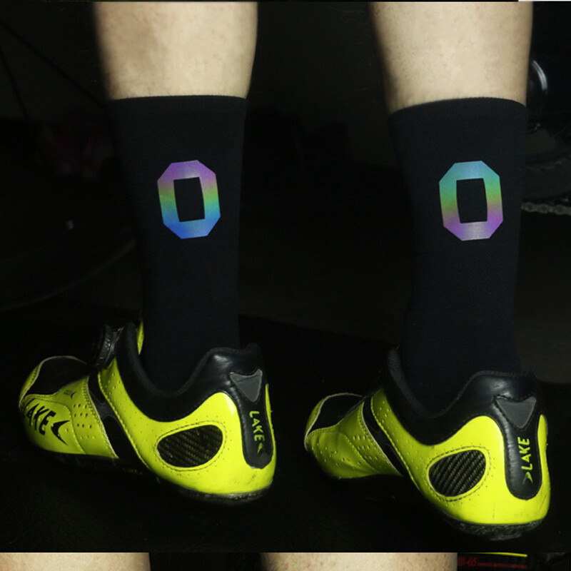 2 Pairs Reflective Road Cycling Riding Bicycle Bike XC MTB BMX Sport Ankle Socks