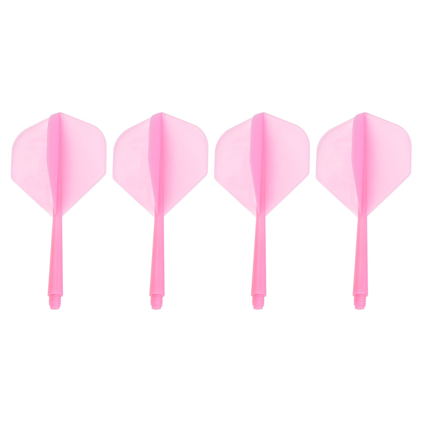 4 Pack Integrated Dart Shaft & Flights Lightweight Dart Flight Set Pink