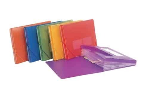 Filexec My Campus File 6 Pockets 5 Tabs 13"X9.75" Asst Colors School Office Home
