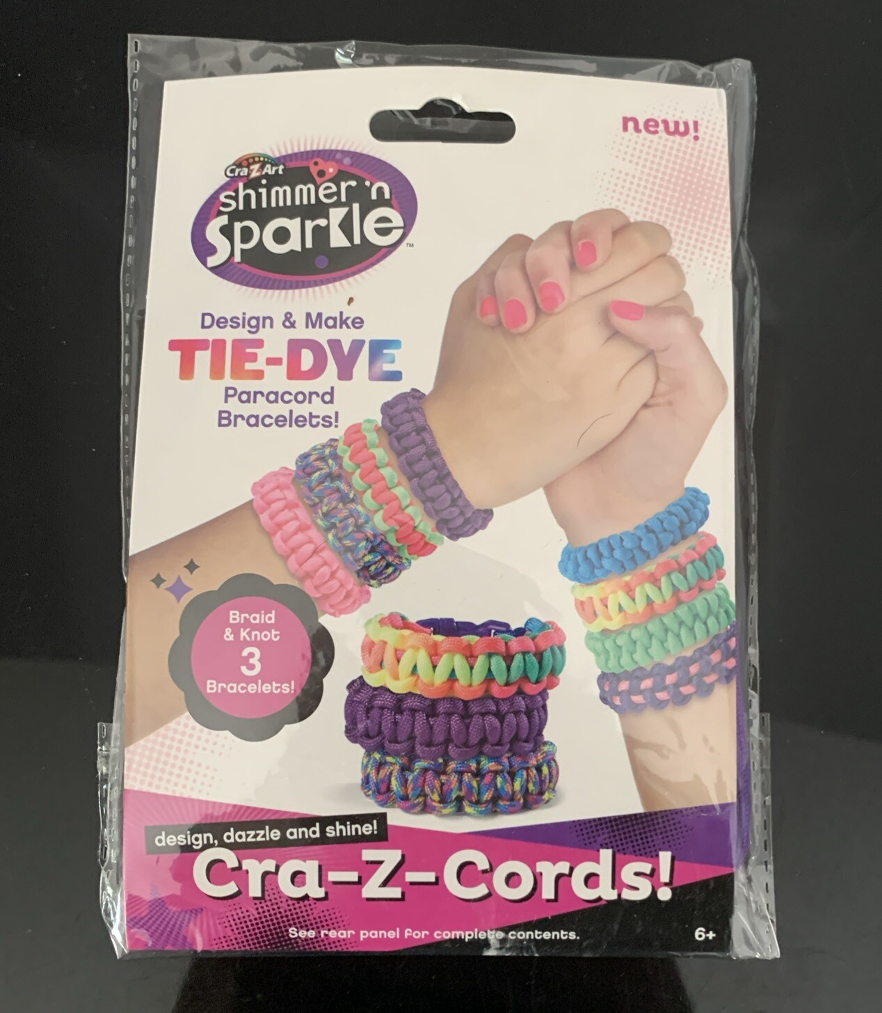 Cra-Z-Cords Multicolor Tie-Dye Paracord Wrist Bands Bracelets Kit Cra-Z-Art 2012
