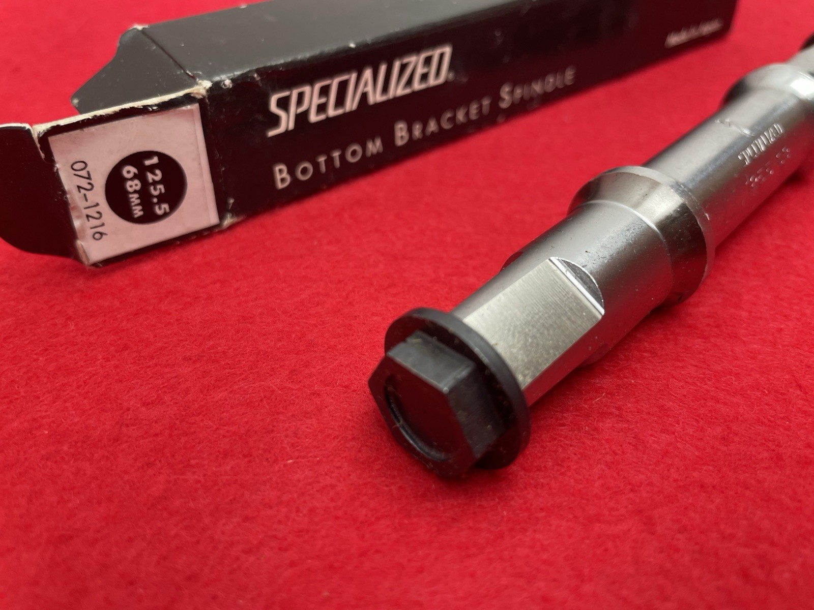 SPECIALIZED BOTTOM BRACKET SPINDLE 125.5 68mm X1 XCE XCM HOLLOW CRo-Mo NOS