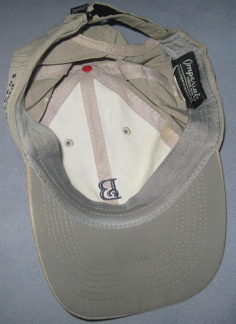 The Breakers Rees Jones Course Palm Beach Strapback Hat Khaki Dual Embroidered