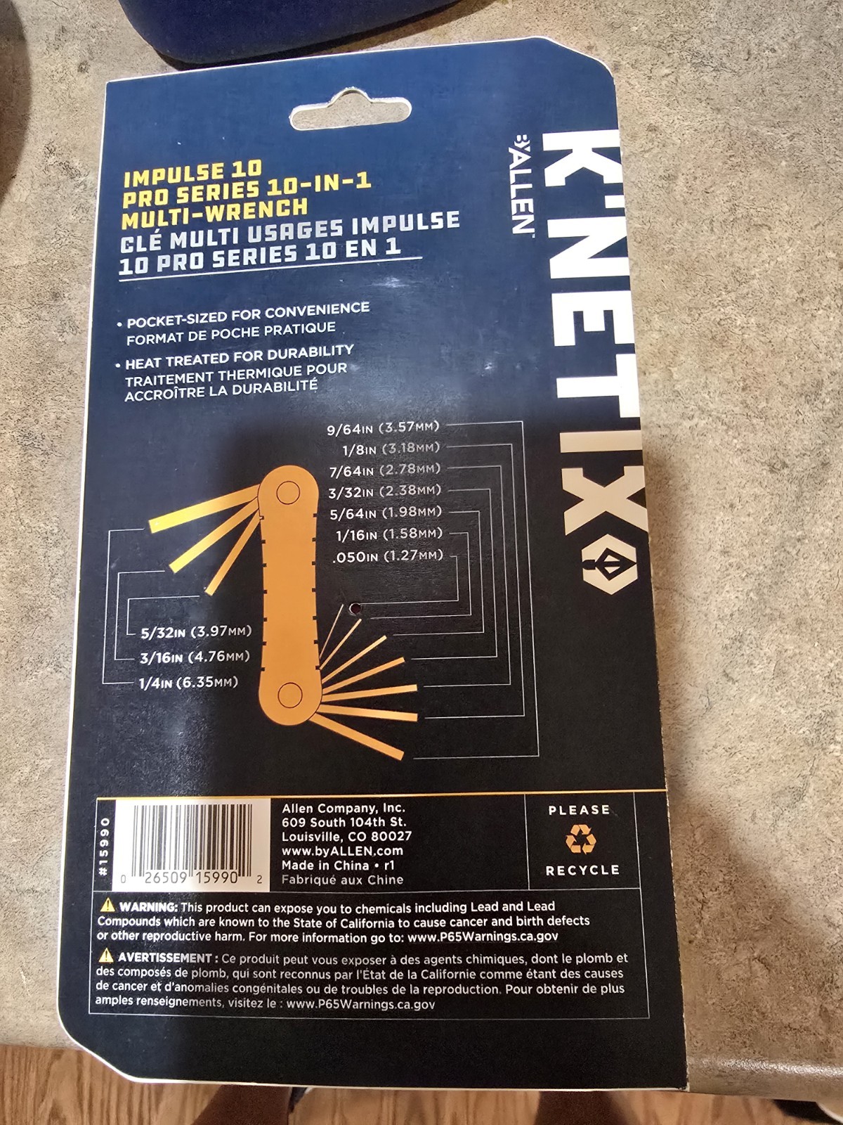 K'Netix Impulse 10 Pro Series 10 in 1 Multi Wrench NEW