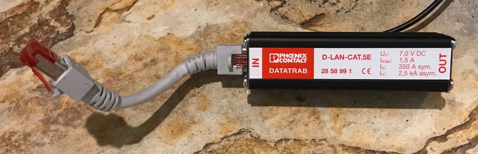 PHOENIX CONTACT DATATRAB D-LAN-CAT.5E 2858991 7v DC 2.5KA