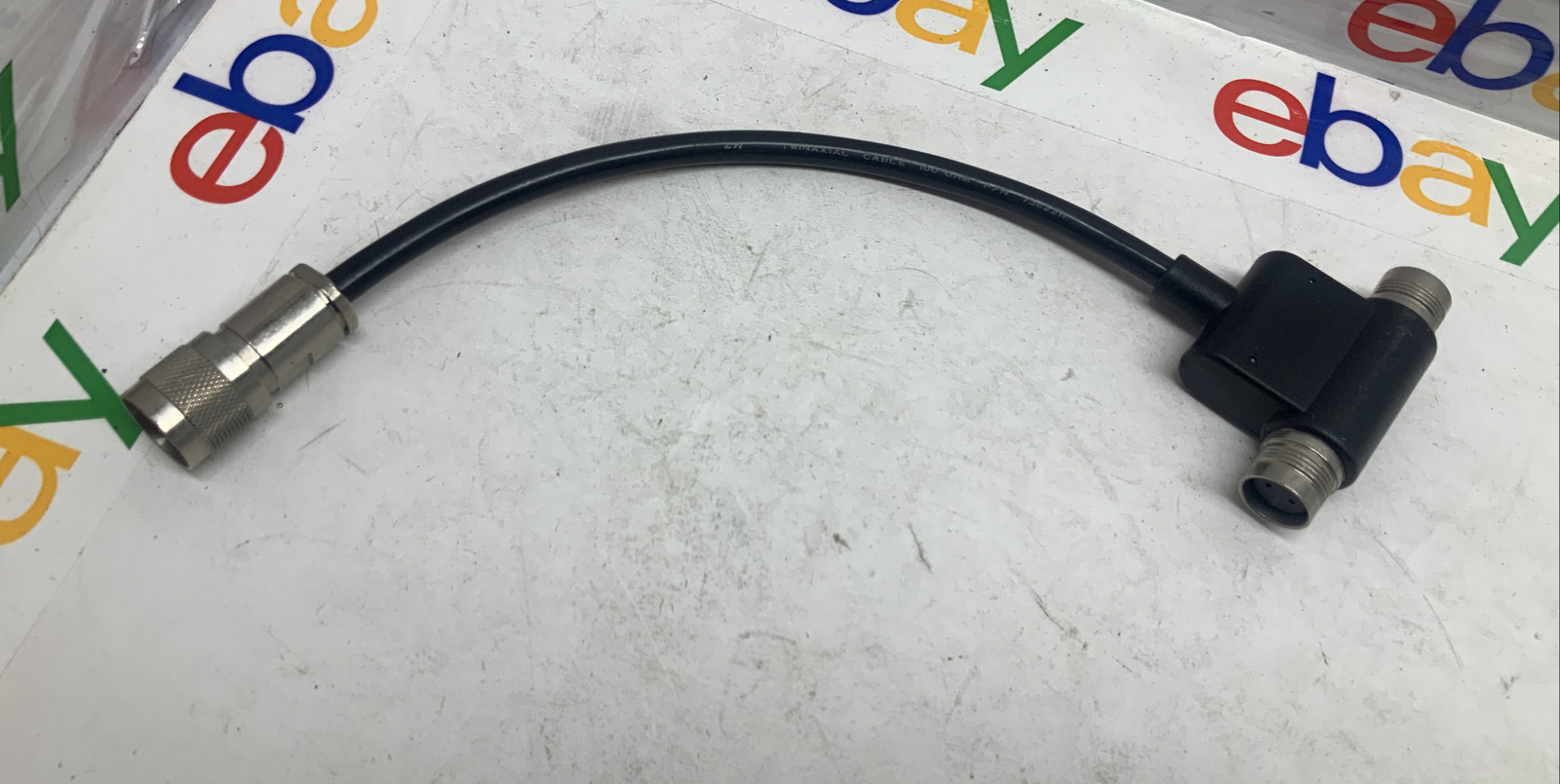 IBM - Twinaxial Cable 100 OHM Black P/N 7362211 Twin Male 13”