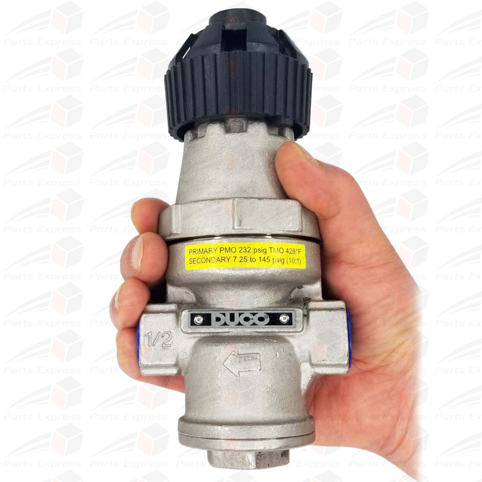 DUCO® 1/2" Pressure Reducing Valve for STEAM, Reducing Range (7~145 PSI)