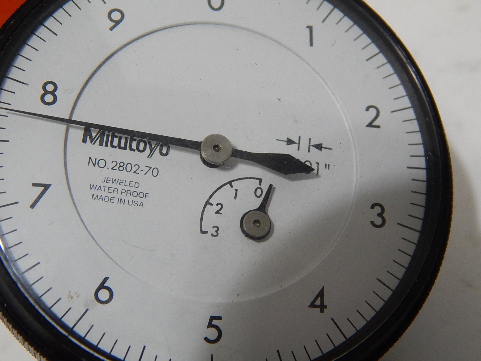 MITUTOYO 2802-70 .0001 INDICATOR 2" FACE