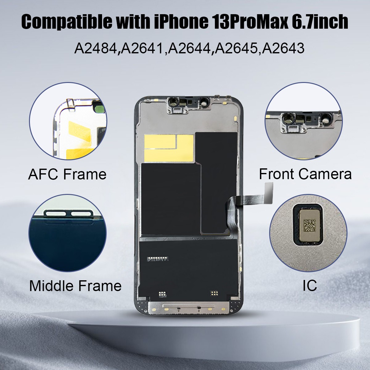 For iPhone 13 Pro Max OLED Display Touch Screen Digitizer Replacement Assembly