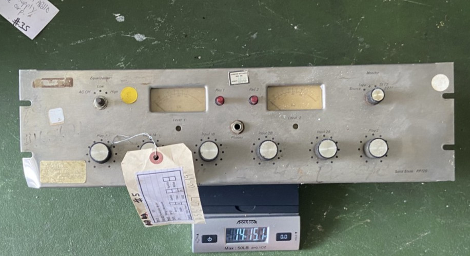 1980S? VINTAGE NASA SHUTTLE EQUALIZATION MONITOR CHARLES BELL ESTATE SALE 15 LBS