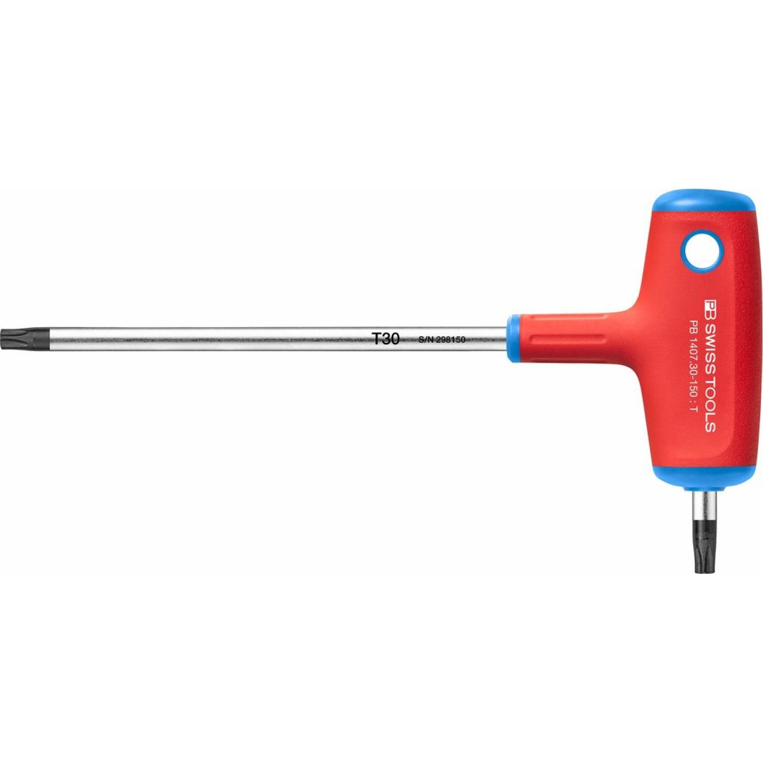 PB Swiss PB 1407.30-150 Side Drive Torx Cross-Handle Screwdriver, T30, L- 187 mm