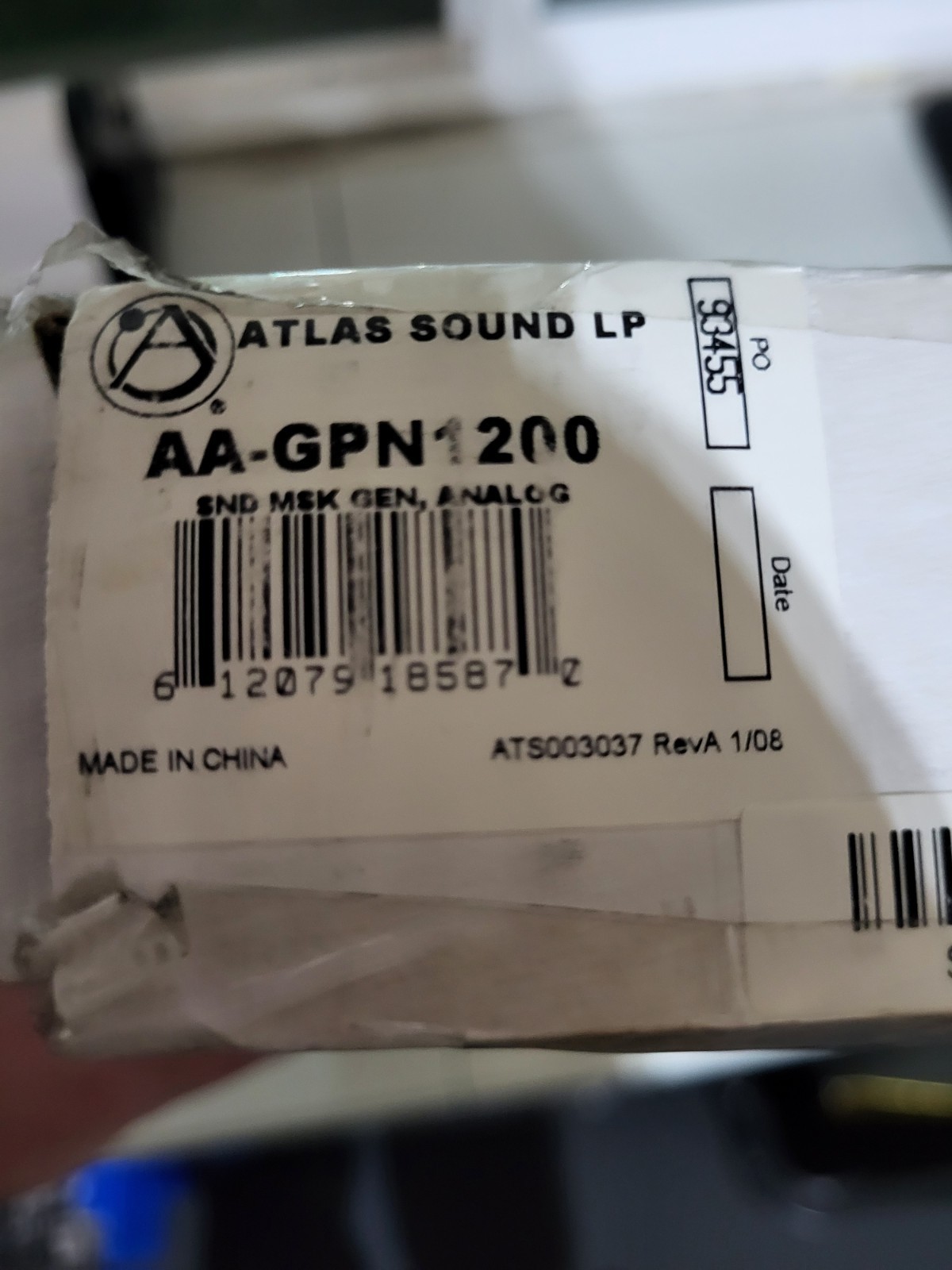 Atlas Sound AA-GPN1200 Analog Sound Masking Generator