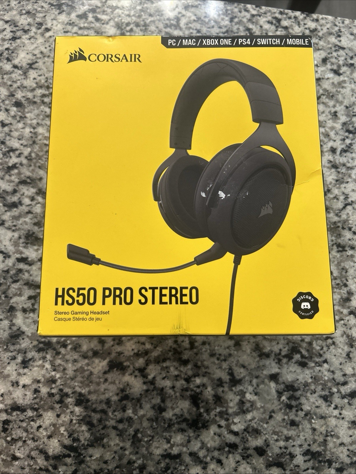 Corsair HS50 Pro Black Stereo Gaming Headset for Multi-Platform