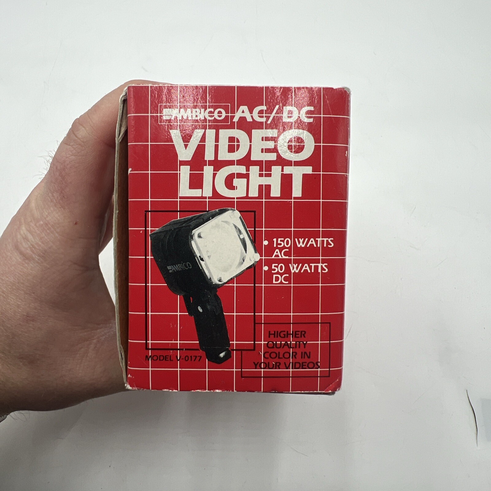 AMBICO MODEL V-0177 AC/DC VIDEO LIGHT IN BOX - TESTED EX++