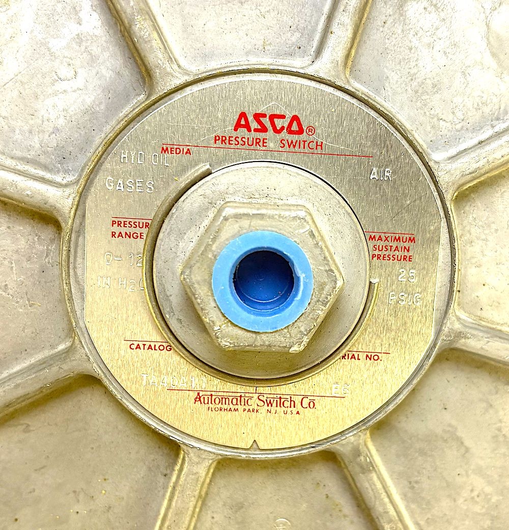 ASCO TA40A11 Pressure Switch Diaphragm (NEW)