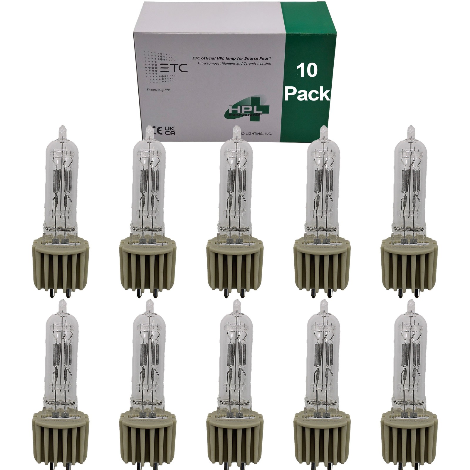 Ushio HPL 575W 240X+ 1500HR Stage & Studio Lamp 10 Pack 575/240 - 1002234