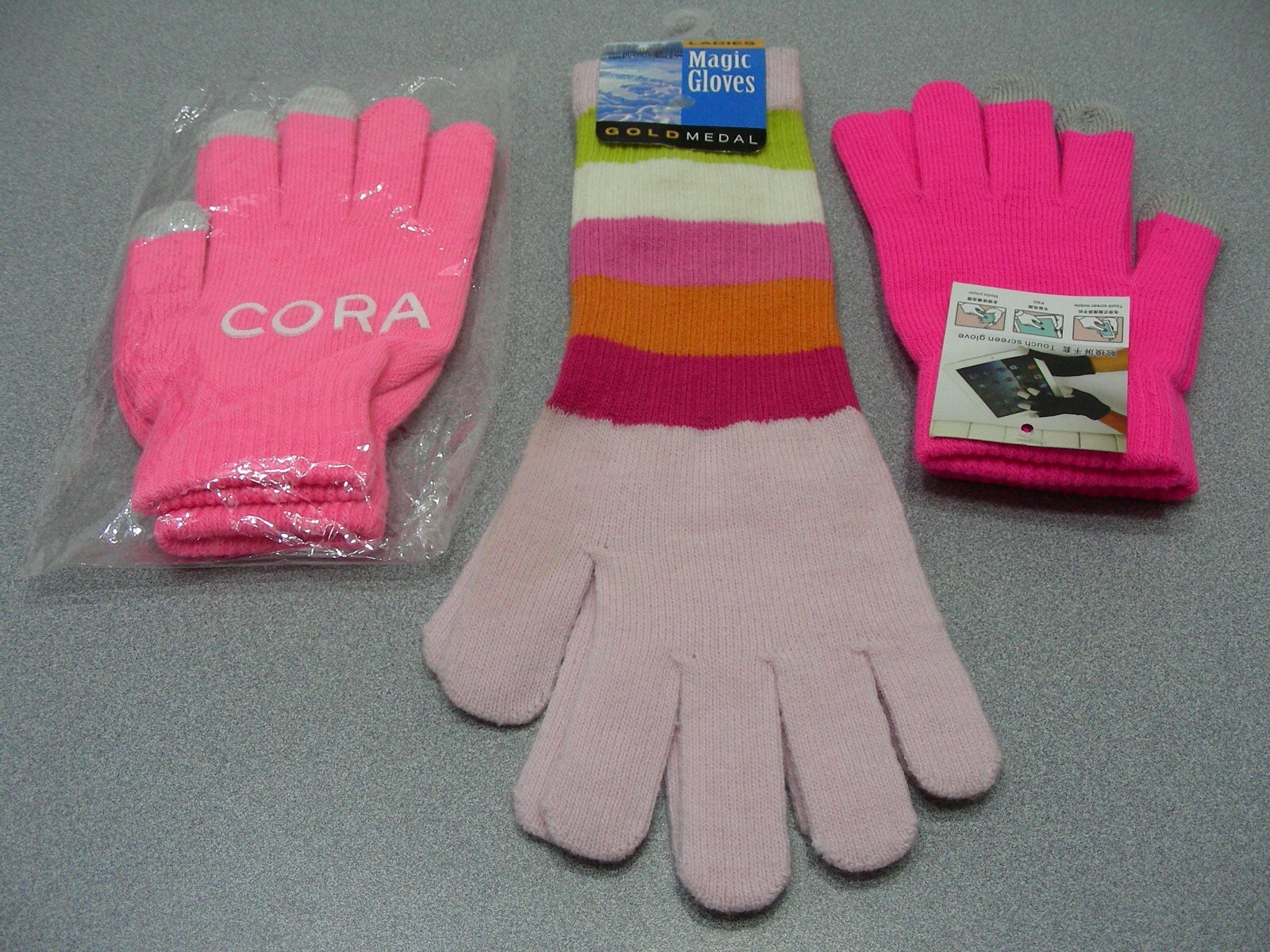LOT OF 3 - Women's One Size Gloves!