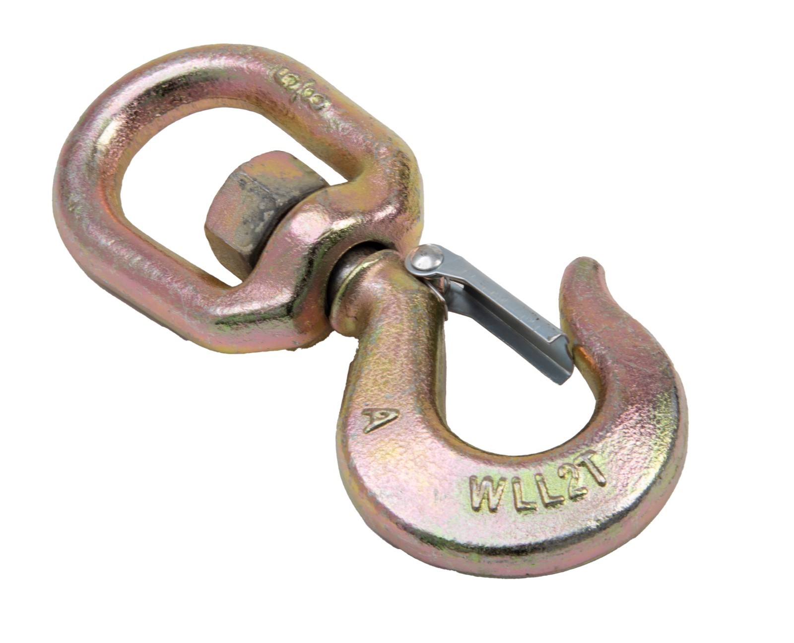 Swivel Eye Hook 2 Ton Hoist Lifting Rigging G70 w Latch 5/8" Alloy Steel Crane