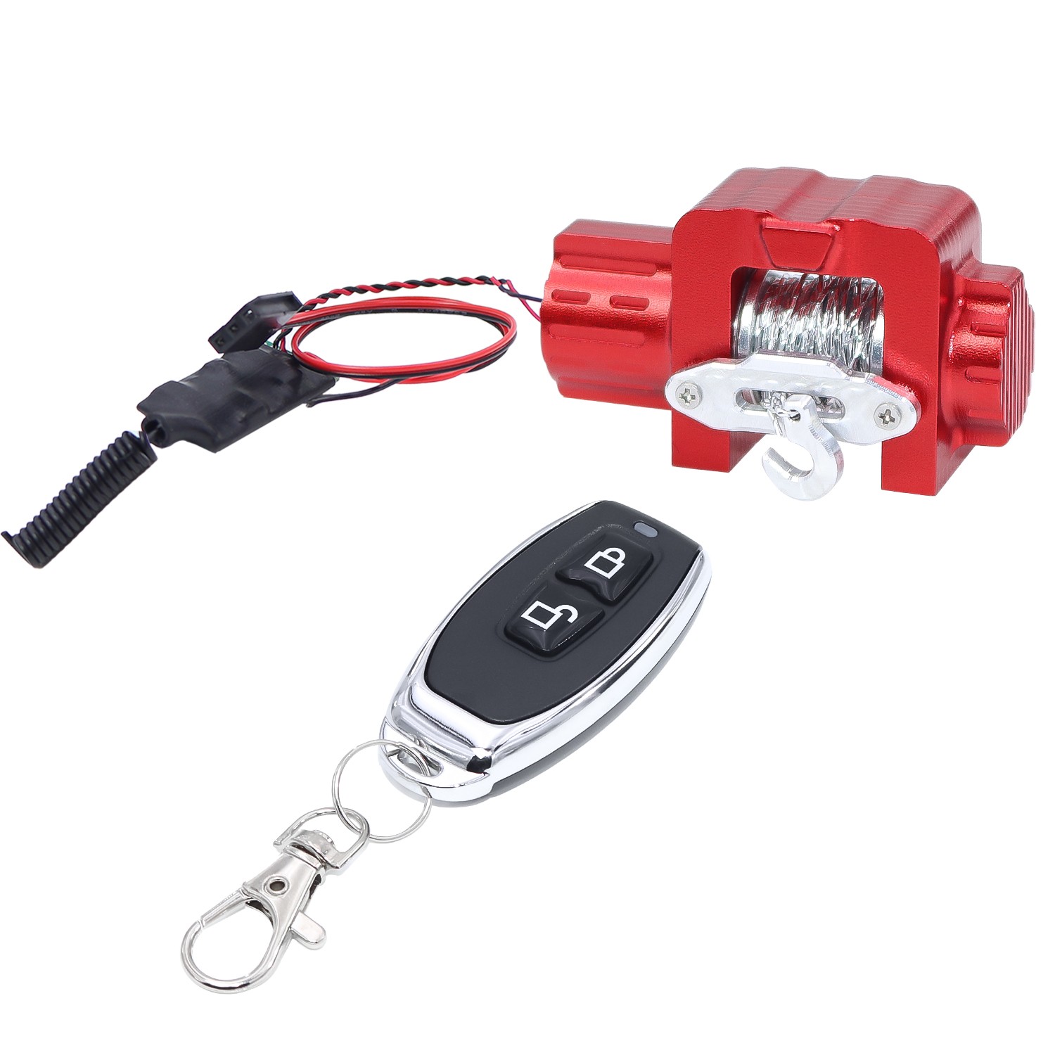Metal Winch w/ Remote Control for Traxxas 1/18 Trx4-M Defender Bronco Upgrade CG