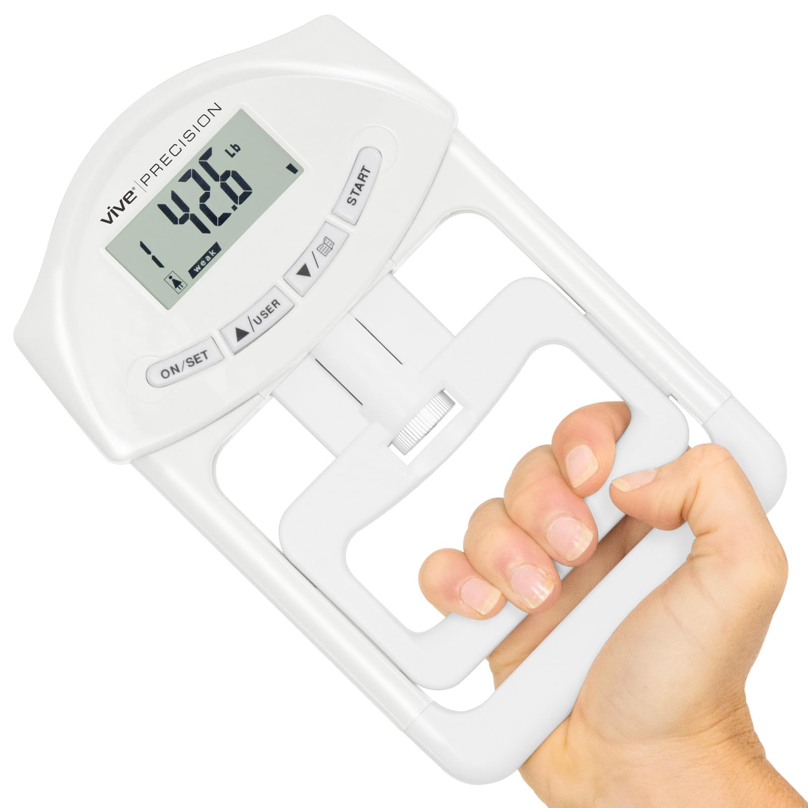 Grip Strength Tester - Hand Grip Dynamometer - Handheld Digital Grip Measurem...