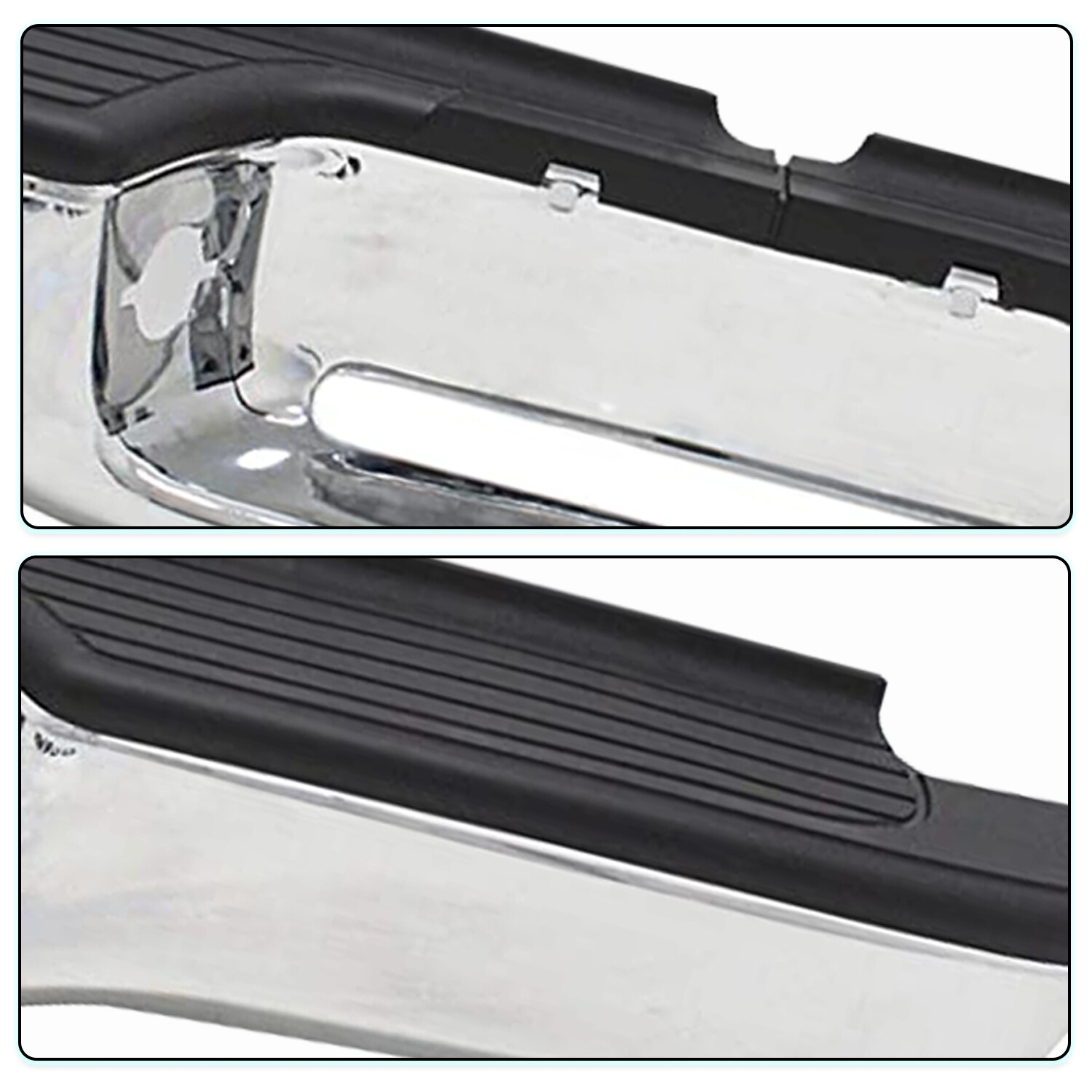 For 1995-2004 Toyota Tacoma Chrome Steel New Rear Step Bumper Assembly