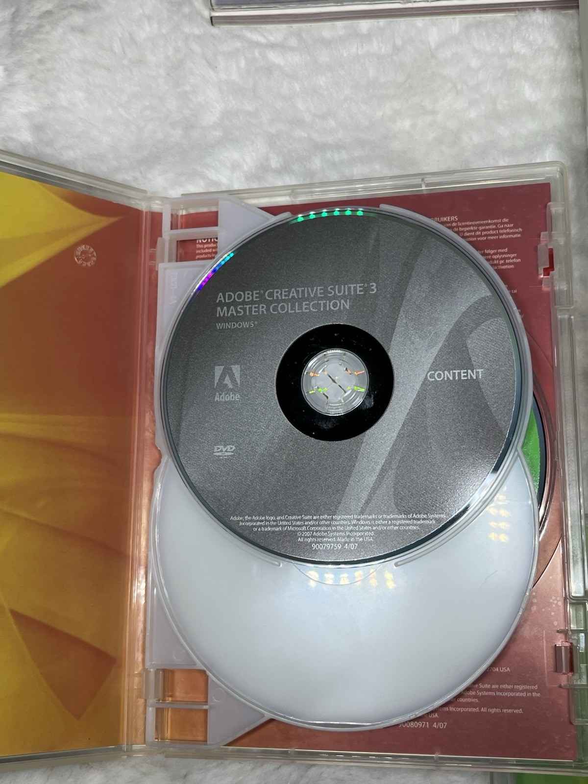 Adobe Creative Suite 3 Master Collection UPGRADE Complete 8 Discs & Serial #s
