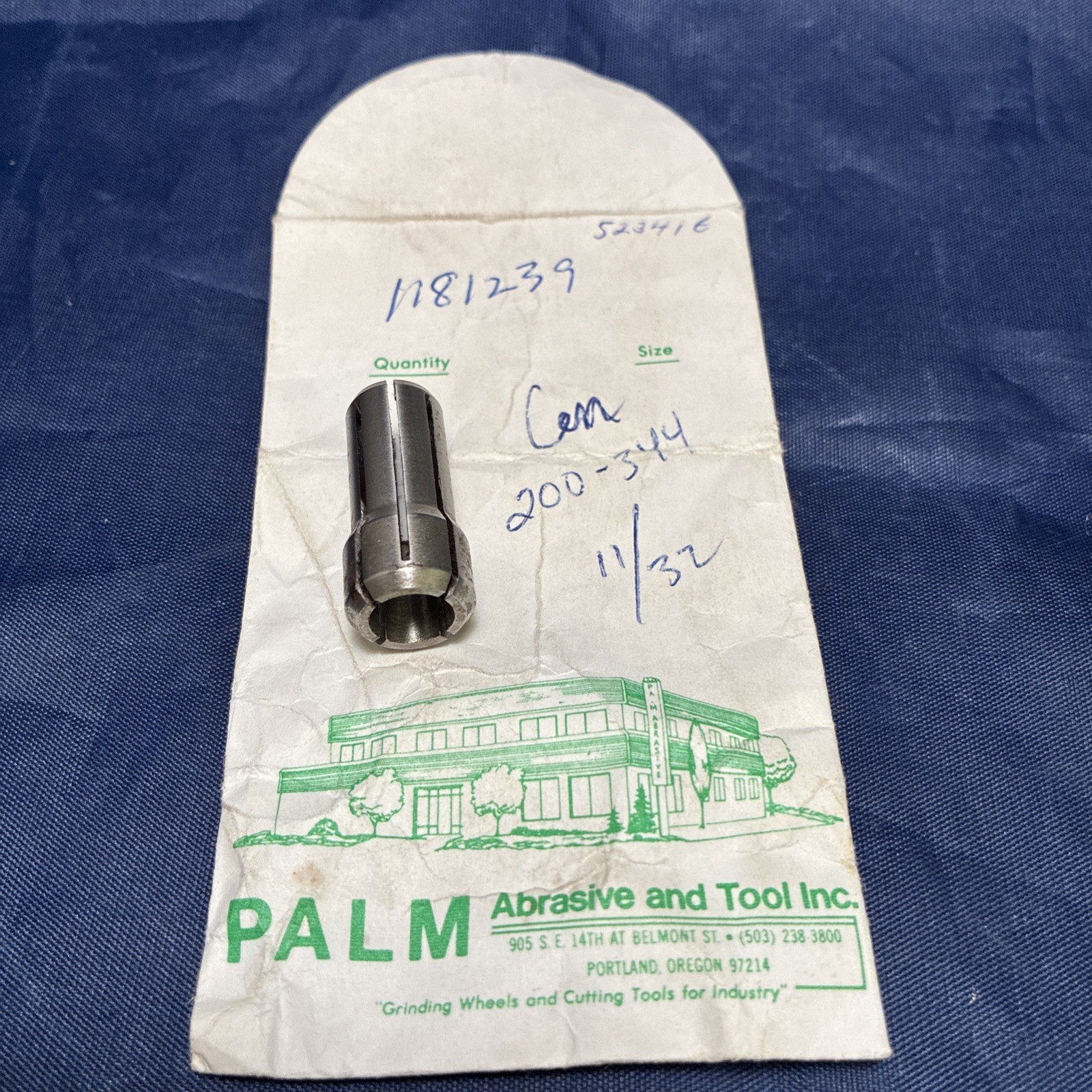 Centaur 200-344 Double Angle Collet 200 Series 11/32 - NOS