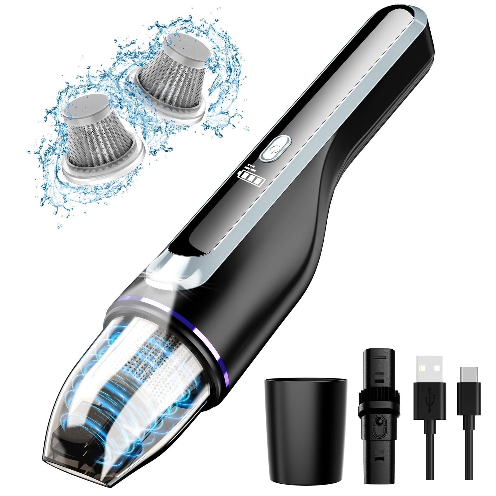 DRECELL HANDHELD CAR VACUUM BRUSHLESS MOTOR VC021 - BLACK