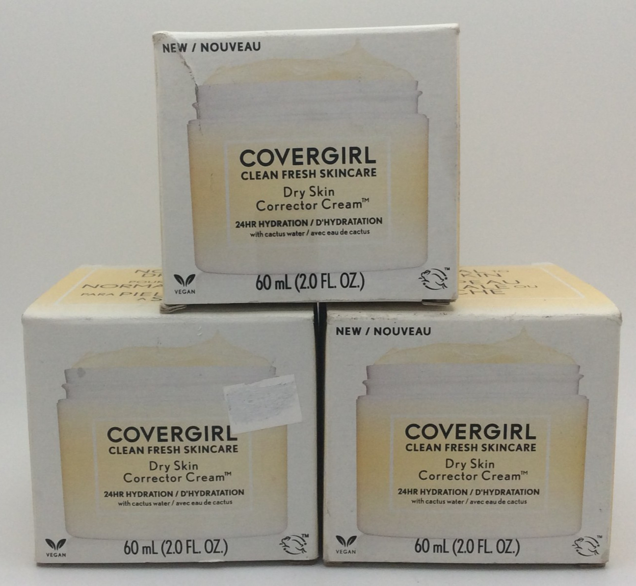 Covergirl Clean Fresh Skincare Dry Skin Corrector Cream 2.0 fl oz 🎈LOT OF 3🎈