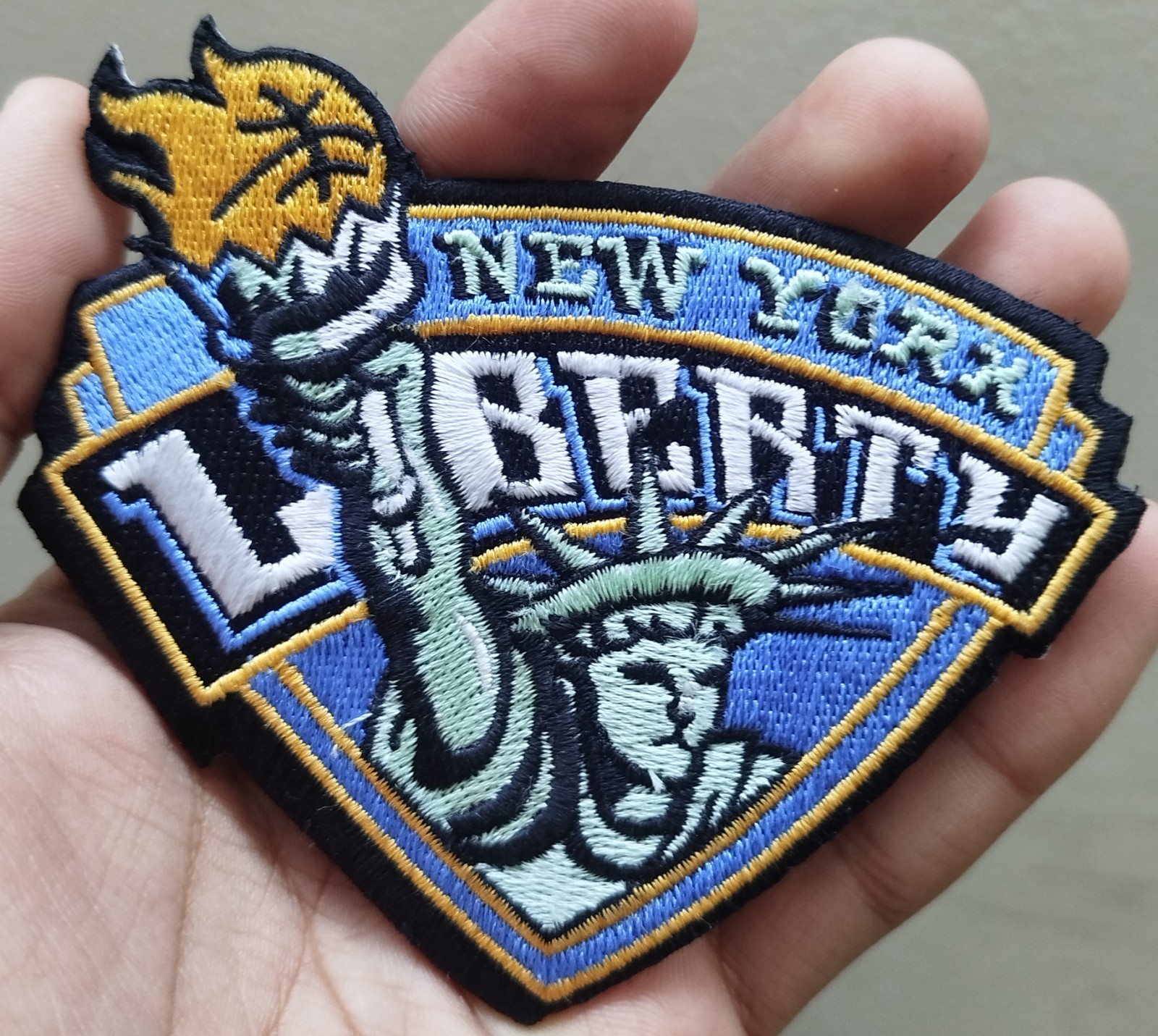New York Liberty WNBA Team Logo Iron On Patch-Sew Patch-Embroidered Patch