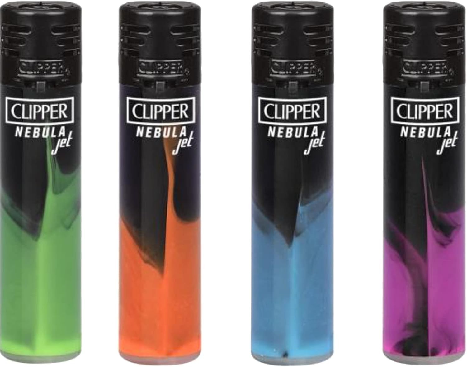 Clipper Jet Flame Torch Lighter Refillable Butane Adjustable Windproof Dark Nebu