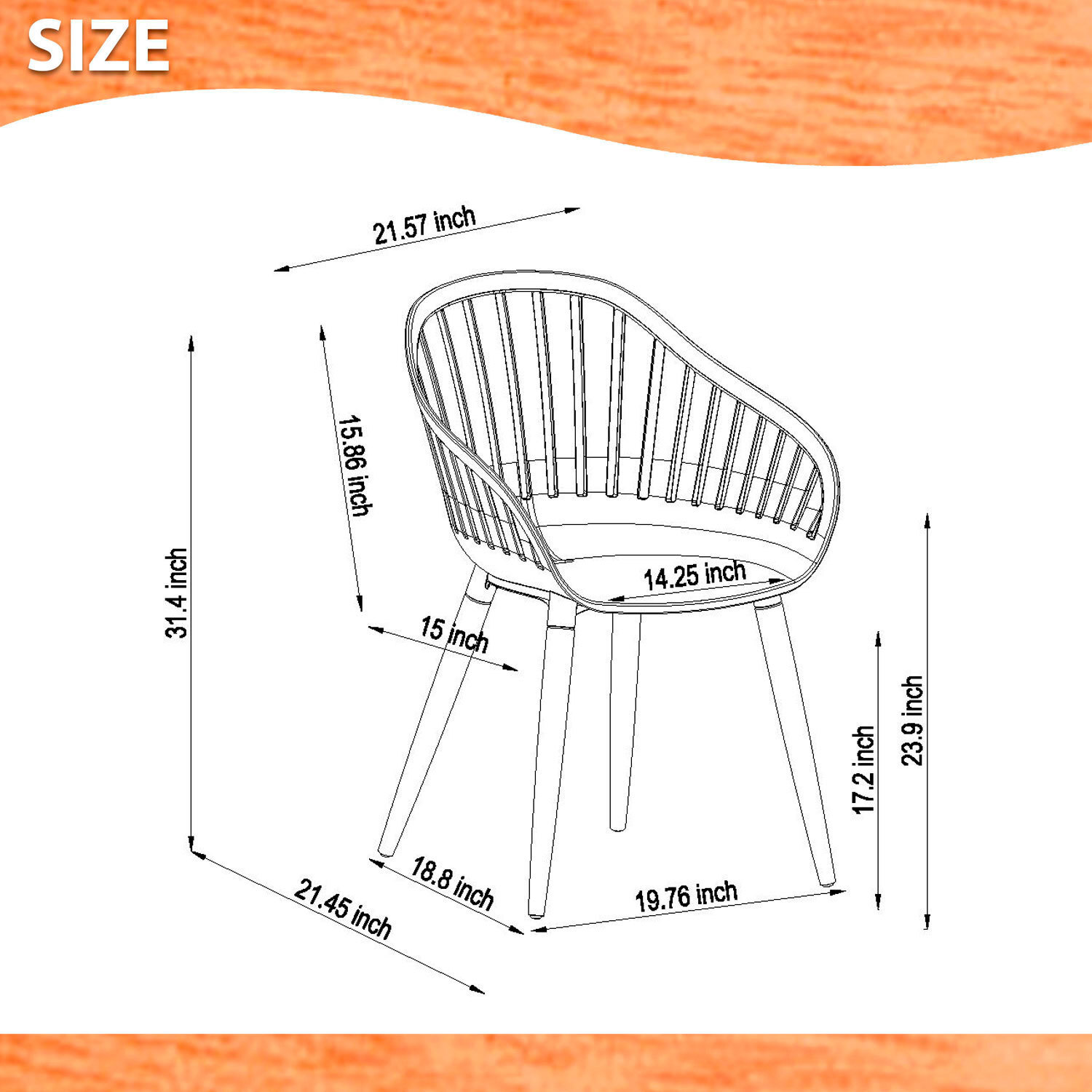 Amazonia Durbuy 3-Piece Outdoor Dining Set | Eucalyptus | White Chairs