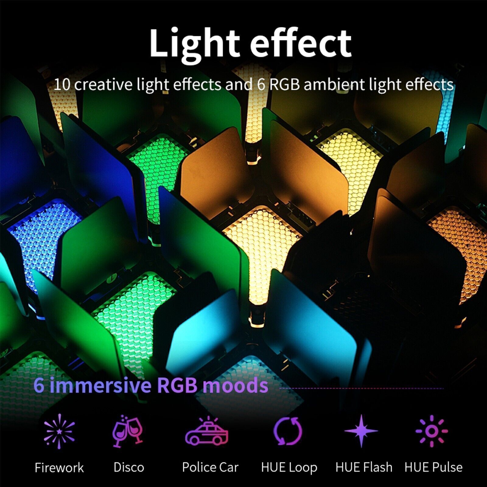 Zhiyun FIVERAY M20C Combo RGB LED Video Light On-camera APP Control 2500-10000K