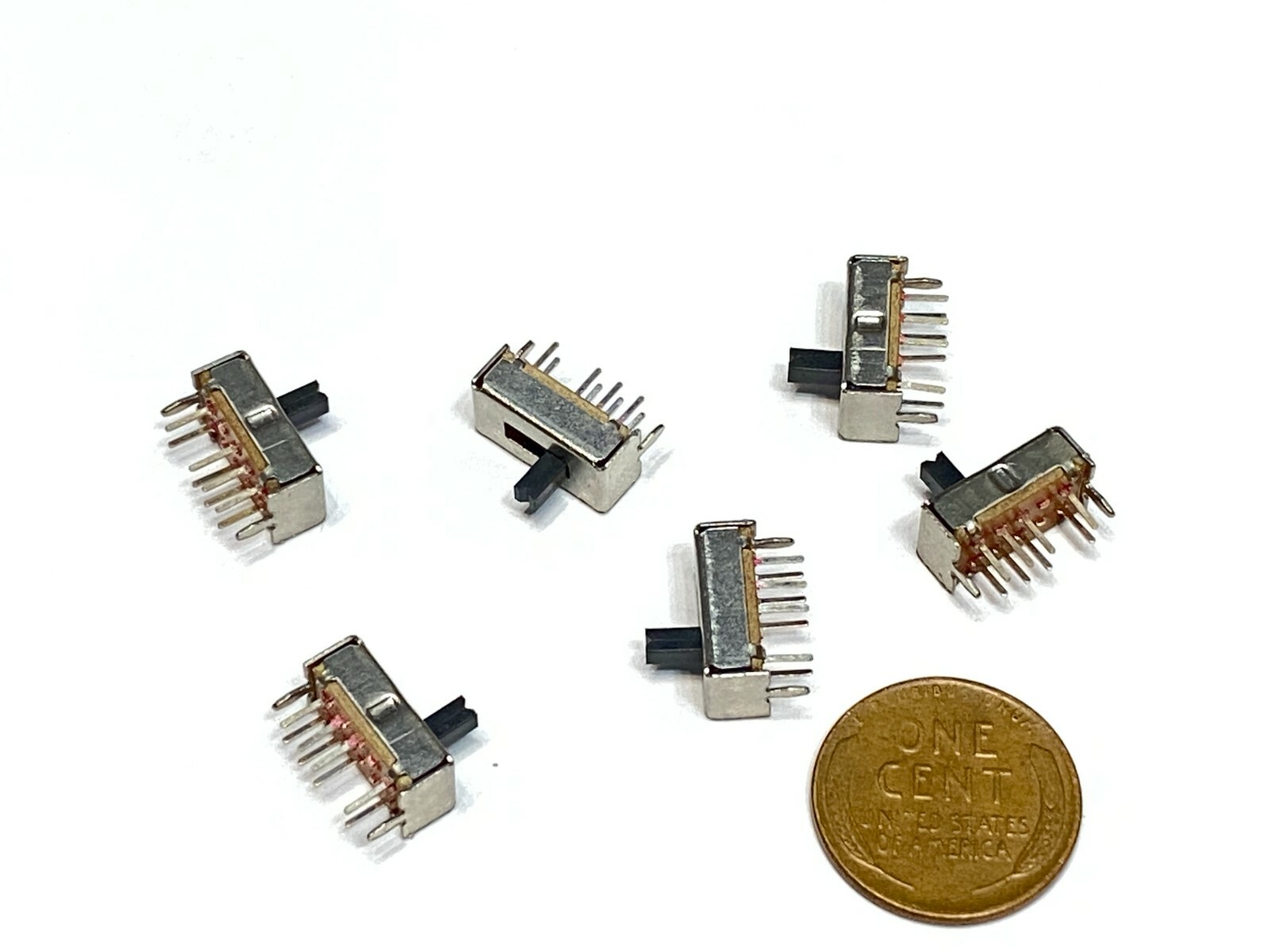 6 x SS23D07 8 PINS 3 Position 2P3T Toggle Switch Slide