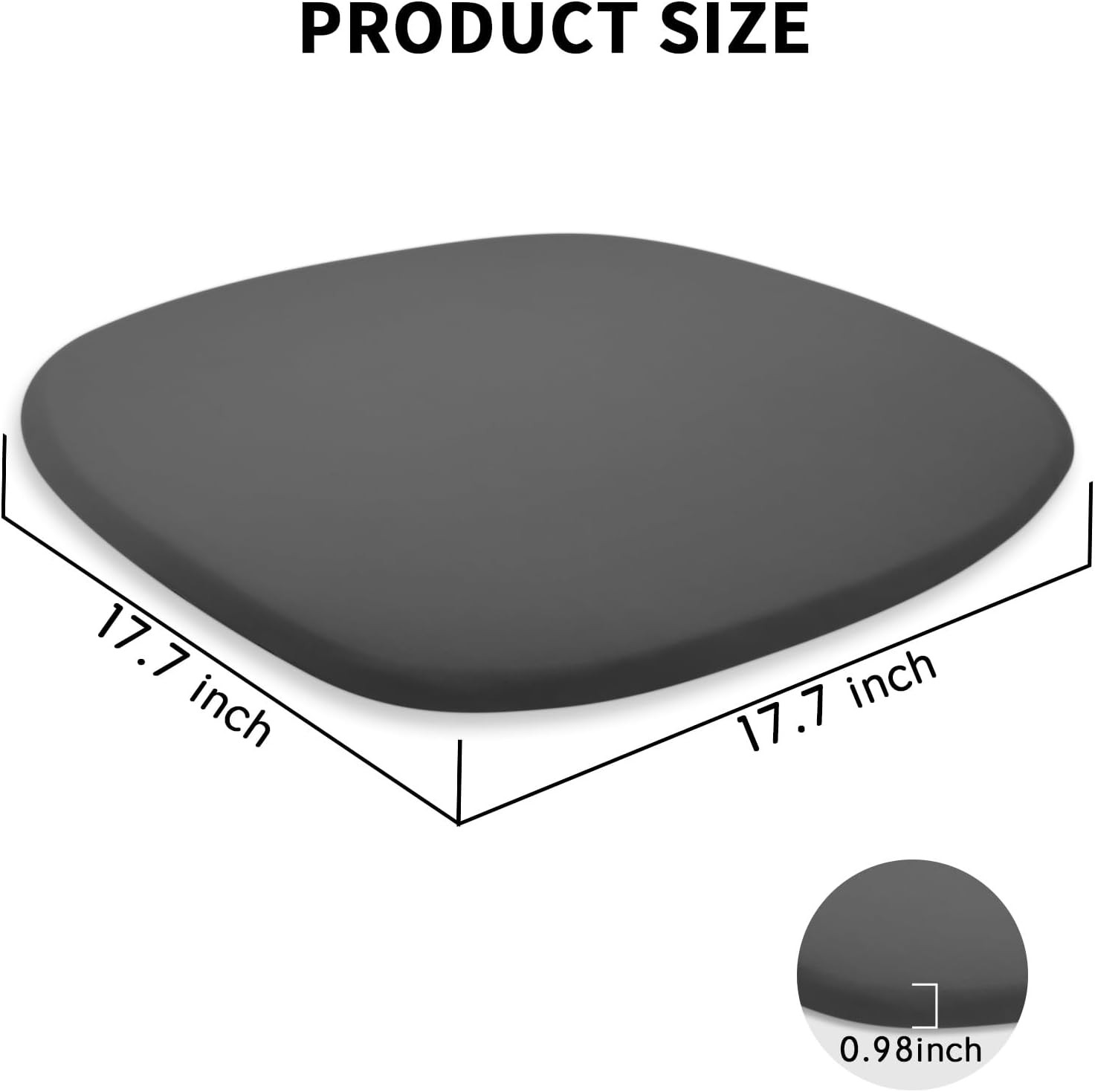 Latex Seat Cushion for Herman Miller Aeron Chair, Natural Latex Ergonomic Office